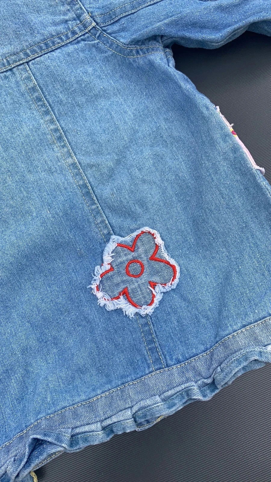 Vestido jeans para bebê menina tamanho 2 anos 24 meses guarda-roupa infantil – photo 7